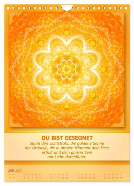 Produktbild: Light Energy Mandalas - Kalender - Vol. 2 (Wandkalender 2027 DIN A4 hoch), CALVENDO Monatskalender