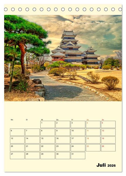 Produktbild: Japan - Hightech und viel Tradition (Tischkalender 2026 DIN A5 hoch), CALVENDO Monatskalender