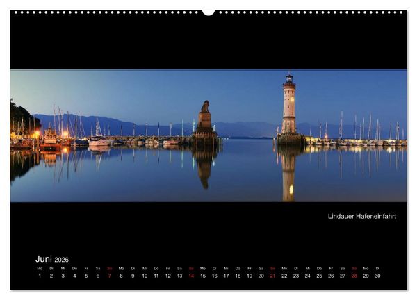 Produktbild: Panoramen vom Bodensee (Wandkalender 2026 DIN A2 quer), CALVENDO Monatskalender