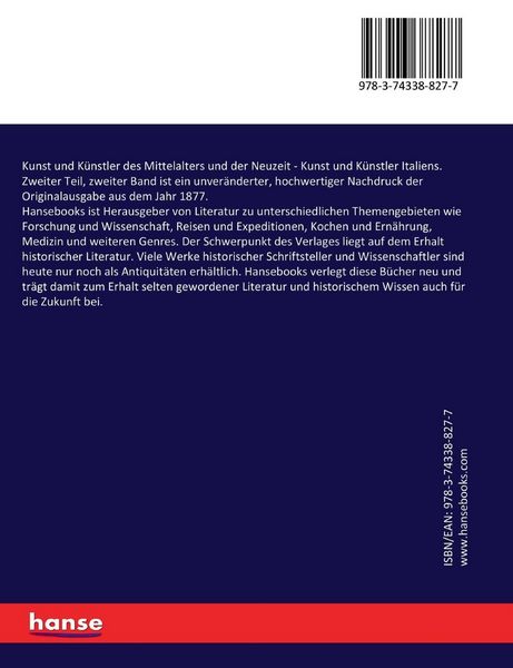 Produktbild: Kunst und K&uuml;nstler des Mittelalters und der Neuzeit