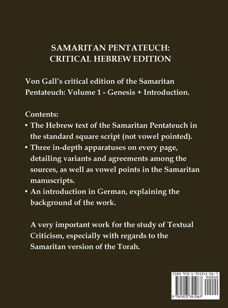 Produktbild: Samaritan Pentateuch