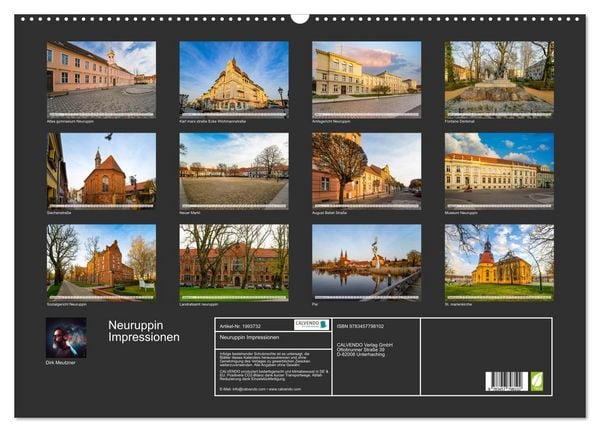 Produktbild: Neuruppin Impressionen (Wandkalender 2026 DIN A2 quer), CALVENDO Monatskalender