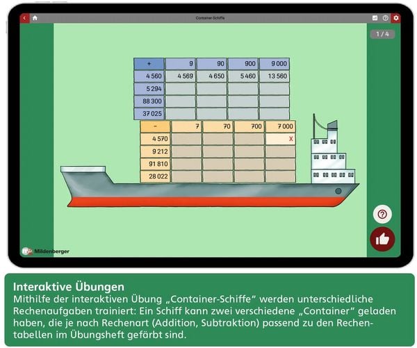 Produktbild: Das &Uuml;bungsheft Mathematik 4 - DIN A4