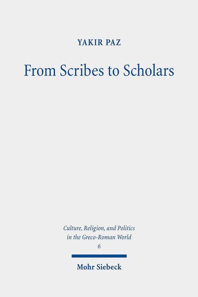 Produktbild: From Scribes to Scholars