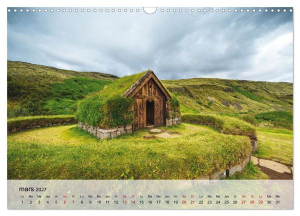 Produktbild: L'&eacute;t&eacute; en Islande (Calendrier mural 2027 DIN A3 vertical), CALVENDO calendrier mensuel
