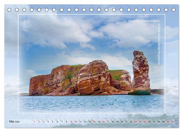 Produktbild: Insel Gedanken (Tischkalender 2026 DIN A5 quer), CALVENDO Monatskalender
