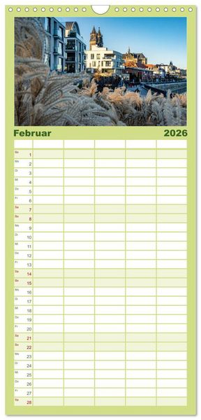 Produktbild: Familienplaner 2026 - Magdeburg entdecken mit 5 Spalten (Wandkalender, 21 x 45 cm) CALVENDO