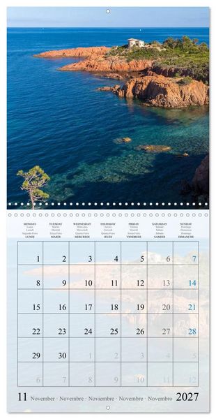 Produktbild: Calanques Coins de Paradis (Calendrier mural carr&eacute; 2027 30x30 cm) Calendrier double avec une page pour vos prises de notes