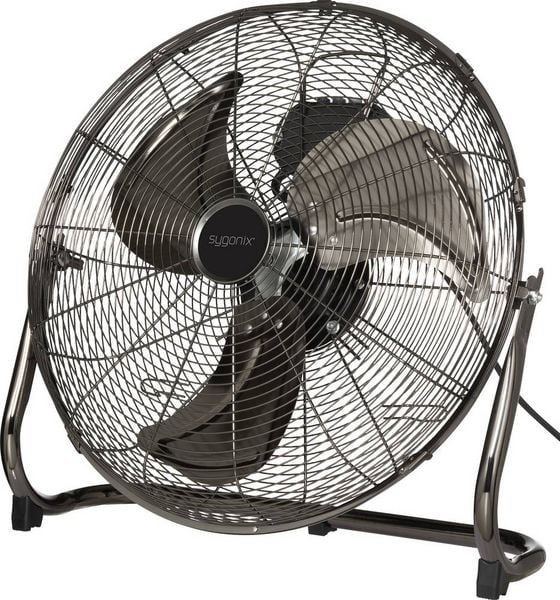 Produktbild: Sygonix Bodenventilator 120W (&Oslash; x H) 540mm x 540mm Schwarz