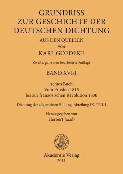 Produktbild: Achtes Buch: Vom Frieden 1815 bis zur franz&ouml;sischen Revolution 1830