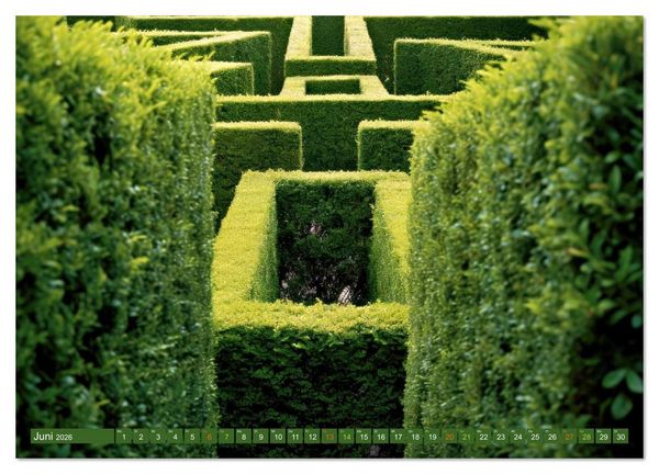Produktbild: Faszination LABYRINTH - unterwegs in der Natur (Wandkalender 2026 DIN A2 quer), CALVENDO Monatskalender