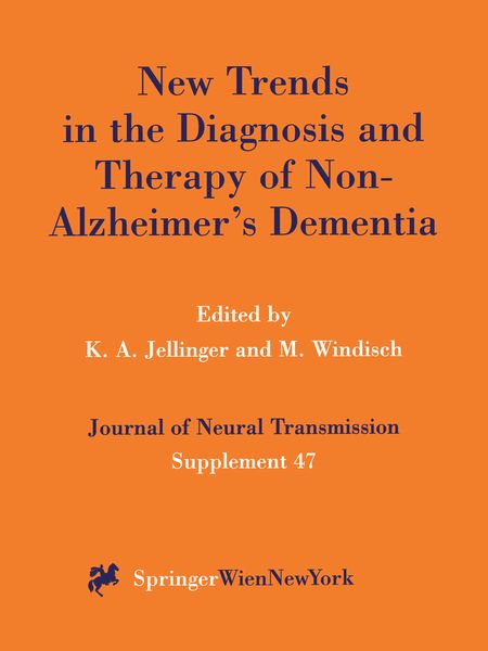 Produktbild: New Trends in the Diagnosis and Therapy of Non-Alzheimer's Dementia