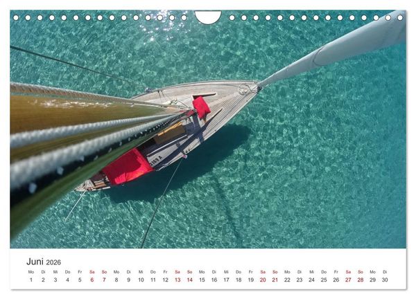 Produktbild: Segeln - Kurs aufs offene Meer. (Wandkalender 2026 DIN A4 quer), CALVENDO Monatskalender