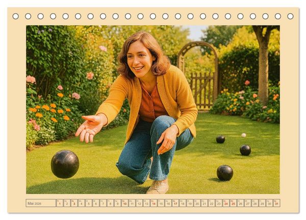 Produktbild: Hobbytr&auml;ume - Einblicke in Freizeit und Hobbys von den 50ern bis 80ern (Tischkalender 2026 DIN A5 quer), CALVENDO Monatskalender