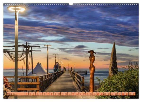Produktbild: Zingst - die Ostsee von ihrer sch&ouml;nsten Seite (Wandkalender 2026 DIN A2 quer), CALVENDO Monatskalender