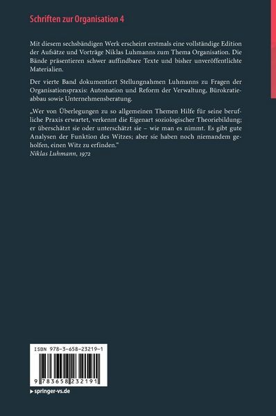 Produktbild: Schriften zur Organisation 4