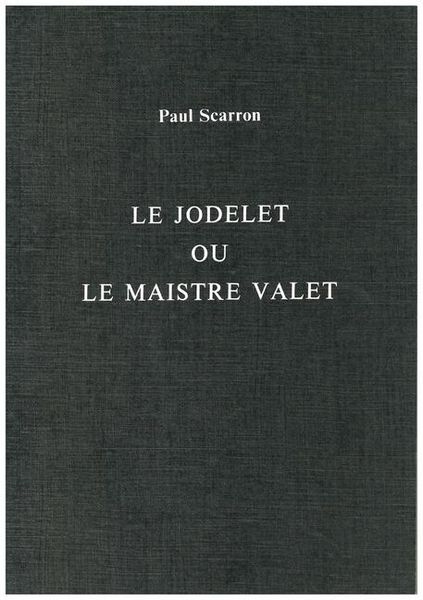 Produktbild: Le Jodelet ou le Maistre Valet