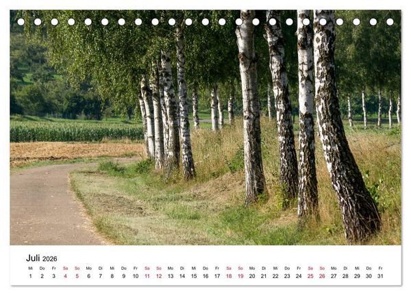 Produktbild: Wege in der Natur - Kraichgau und Enzkreis (Tischkalender 2026 DIN A5 quer), CALVENDO Monatskalender