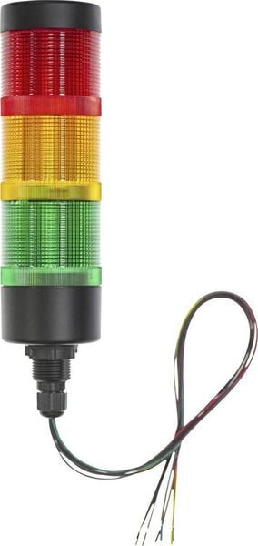 Produktbild: TRU COMPONENTS Signals&auml;ule TC-12835340 TC-HBJD-55A-D/3/RYG/24V/IP65 LED Rot, Gelb, Gr&uuml;n 1St.