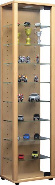 Produktbild: Holz Glas Stand Vitrine Sammelvitrine Edana Maxi