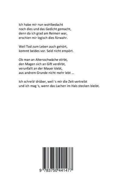 Produktbild: Wohlbedacht noch einen Reim gemacht