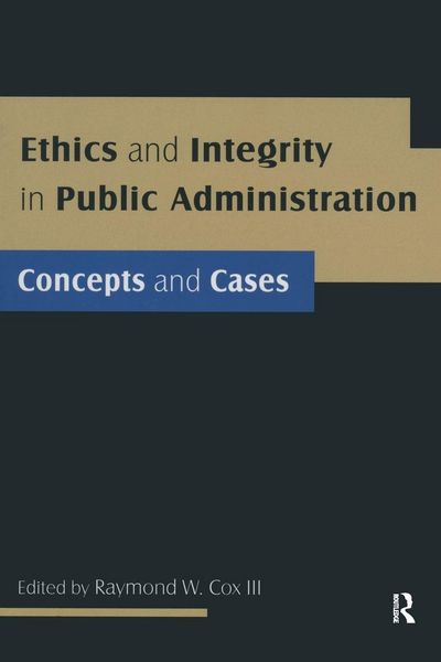 Produktbild: Ethics and Integrity in Public Administration