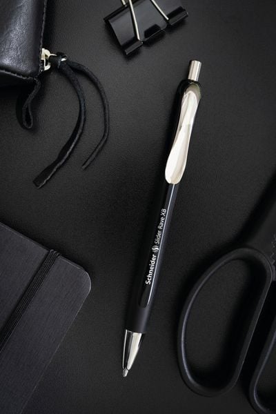 Produktbild: Schneider Kugelschreiber Slider Rave schwarz-schwarz, Mine XB blau