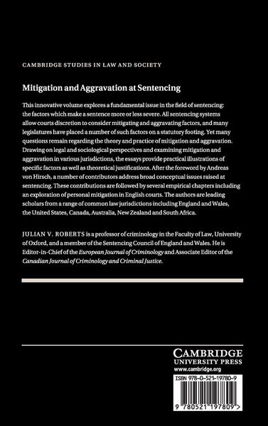Produktbild: Mitigation and Aggravation at Sentencing