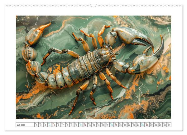 Produktbild: Mamorkunst (Wandkalender 2026 DIN A2 quer), CALVENDO Monatskalender