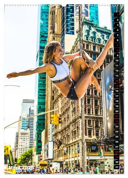 Produktbild: Poledance auf New Yorks Stra&szlig;en (Wandkalender 2026 DIN A2 hoch), CALVENDO Monatskalender