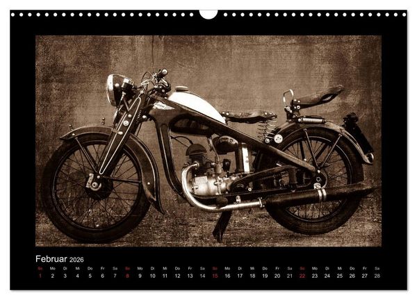 Produktbild: Motorrad Oldtimer (Wandkalender 2026 DIN A3 quer), CALVENDO Monatskalender
