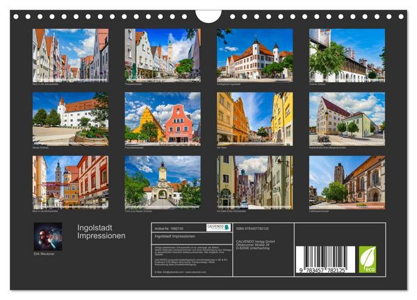 Produktbild: Ingolstadt Impressionen (Wandkalender 2026 DIN A4 quer), CALVENDO Monatskalender