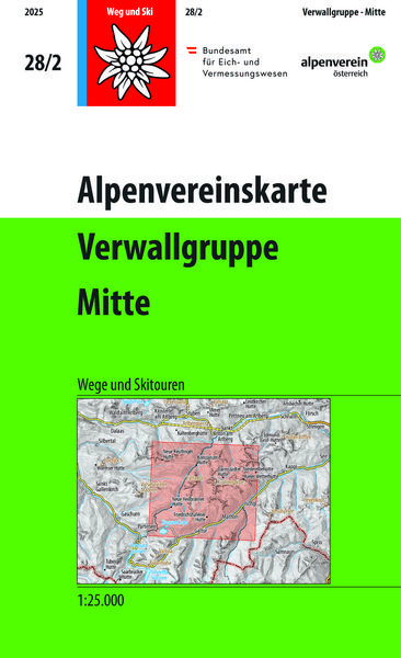Produktbild: Alpenvereinskarte