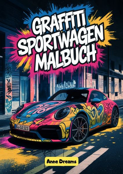 Produktbild: Graffiti Sportwagen Malbuch