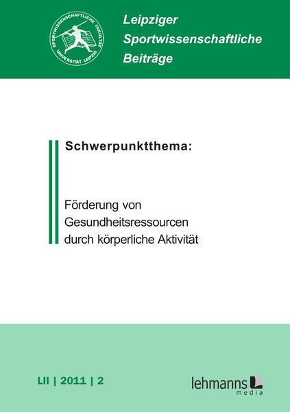 Produktbild: Leipziger Sportwissenschaftliche Beitr&auml;ge