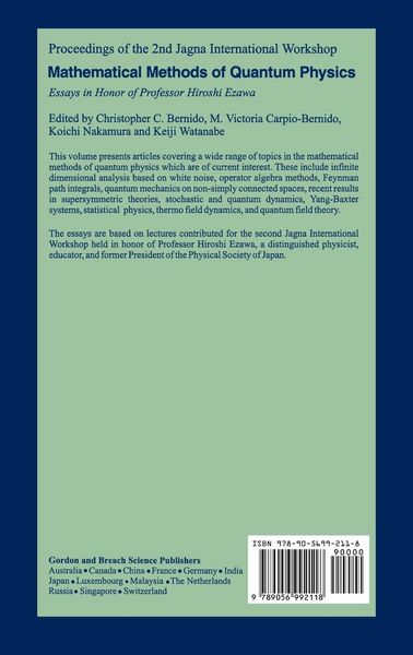 Produktbild: Mathematical Methods of Quantum Physics