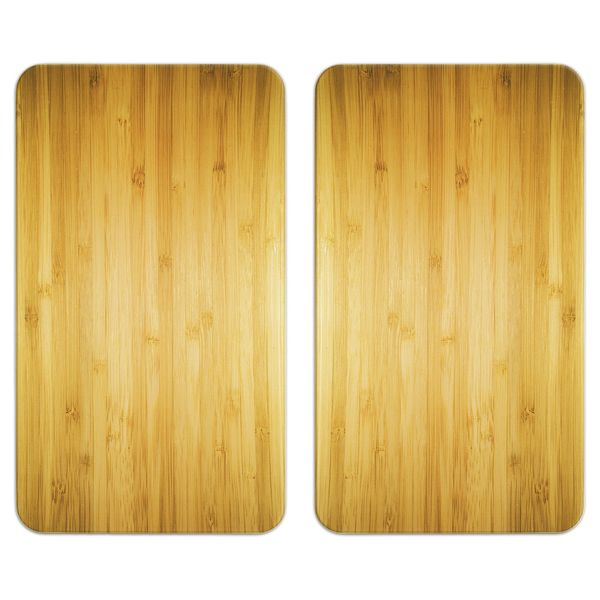 Abdeckplatten Universal HOLZ-OPTIK, 2er-Set, für alle Herdarten