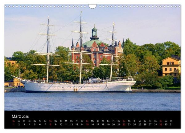 Produktbild: Sommer in Stockholm 2026 (Wandkalender 2026 DIN A3 quer), CALVENDO Monatskalender