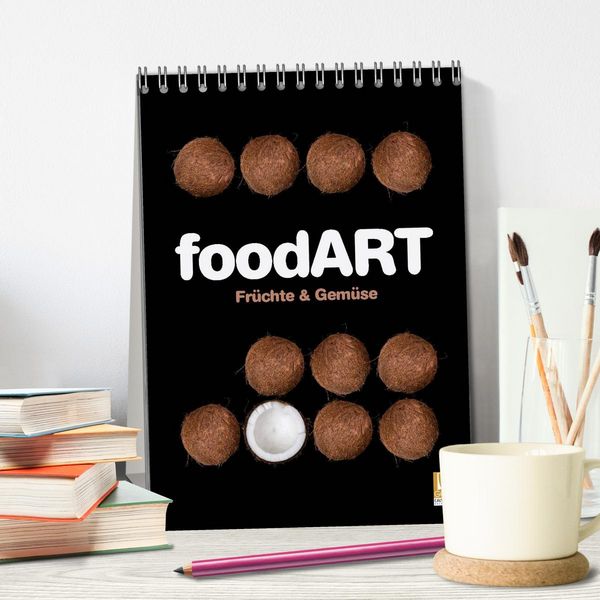 Produktbild: foodART - Fr&uuml;chte und Gem&uuml;se (Tischkalender 2026 DIN A5 hoch), CALVENDO Monatskalender