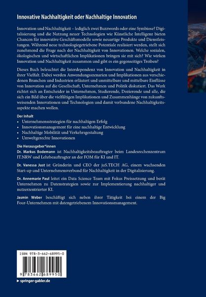 Produktbild: Innovative Nachhaltigkeit oder Nachhaltige Innovation
