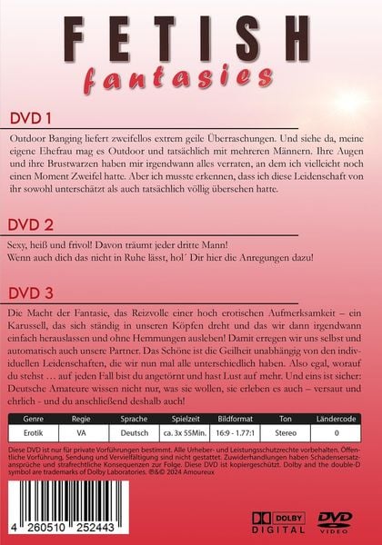 Produktbild: Fetish Fantasies [3 DVDs]