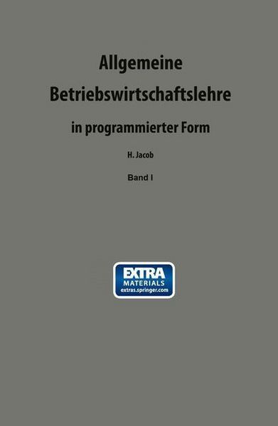 Produktbild: Allgemeine Betriebswirtschaftslehre in programmierter Form