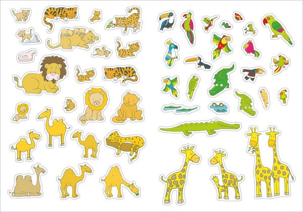 Produktbild: Gro&szlig;es Sticker-Buch. Zoo