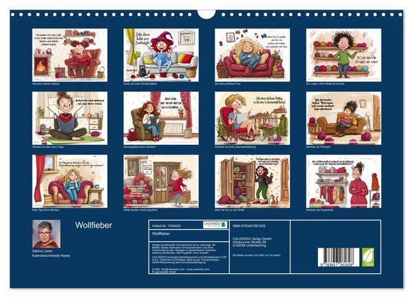 Produktbild: Wollfieber (Wandkalender 2026 DIN A3 quer), CALVENDO Monatskalender