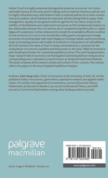 Produktbild: Herbert Scarf's Contributions to Economics, Game Theory and Operations Research