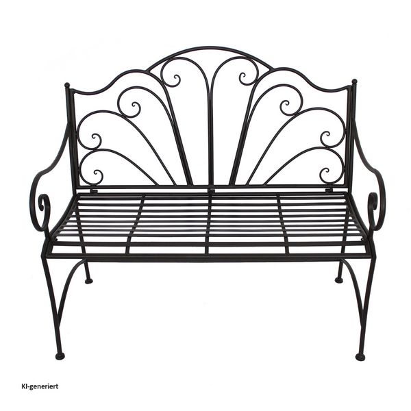 Produktbild: HTI-Living Gartenbank aus Metall romantische Sitzbank f&uuml;r Terrasse und Garten