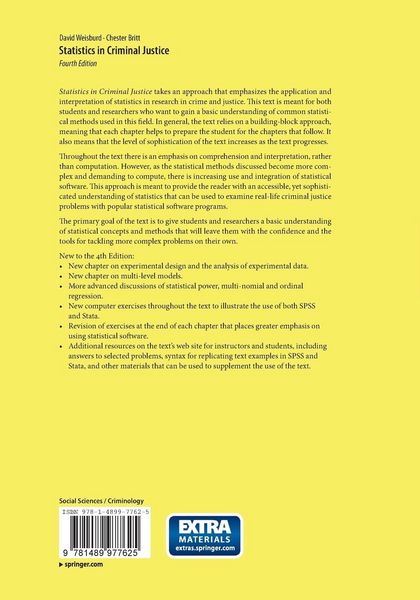 Produktbild: Statistics in Criminal Justice