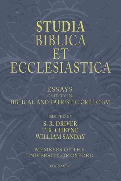 Produktbild: Studia Biblica Et Ecclesiastica, 5 Volumes