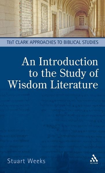 Produktbild: An Introduction to the Study of Wisdom Literature