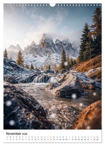 Produktbild: Bergwelten - Berge T&auml;ler Augenblicke (Wandkalender 2026 DIN A3 hoch), CALVENDO Monatskalender